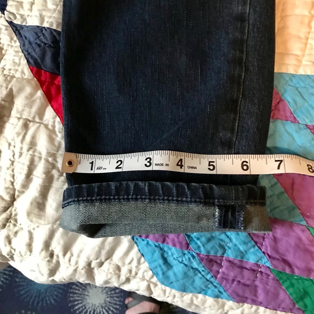 Free People cropped relaxed embroidered jeans - Picture 7 of 9